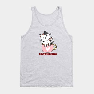 Catpuccino - Cat Pun Tank Top